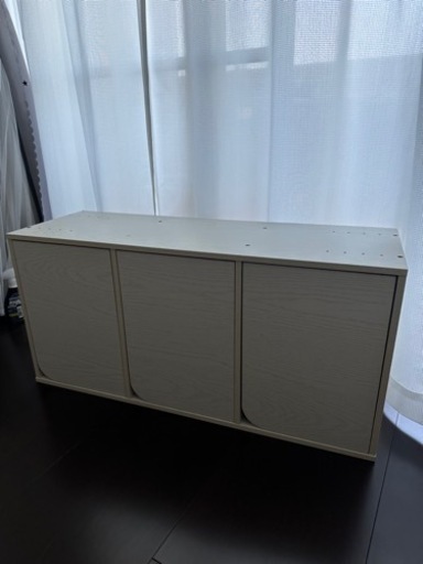 蓋付きカラーボックス(ホワイト)３つ　値下げしました