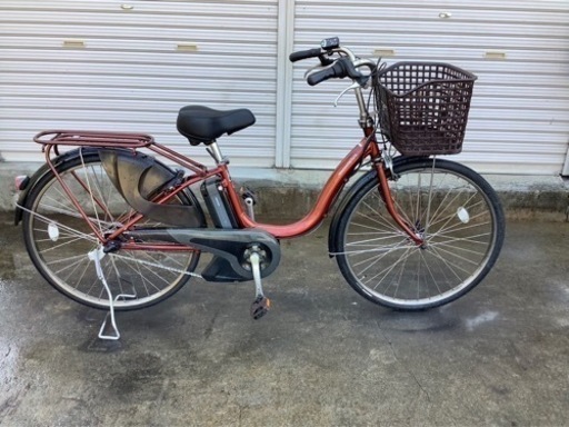 161 ヤマハ新機種電動アシスト自転車pas natura26インチ　ブラウンアルミ