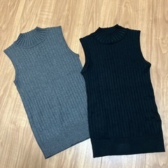 ノースリーブニット 2点セット M