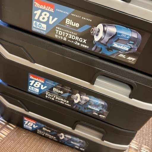 未開封 マキタ makita 2台セット 18V 充電式インパクトドライバ TD173DRGX ブルー