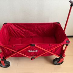 【Coleman／コールマン】 アウトドアワゴン 赤 キャリー
