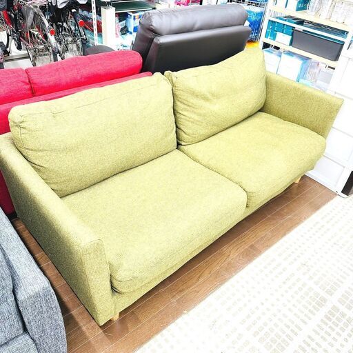 12/3ニトリ ソファー WOODEN LEG LOWYEN 2人掛け 家具