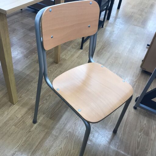 ★ジモティ割あり★  学習イス ナチュラル H×W×D クリーニング済み KJ2571