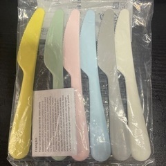 IKEA プラスチックナイフ 6ほん