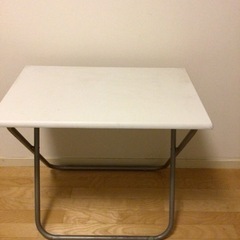 ニトリ　折りたたみテーブル　ハイテーブルの画像