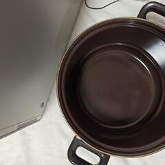 蓋付きホーロー鍋ガス火専用の画像