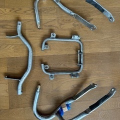エンジンガードと純正サイレンサー【BMW・R1200RT】