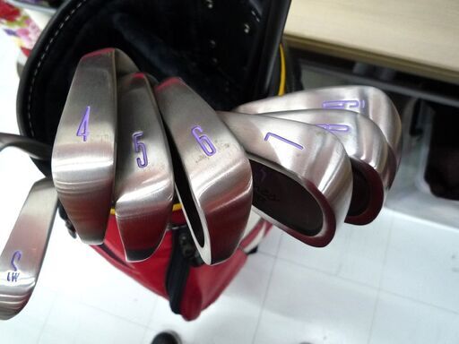 ゴルフクラブ レディース 左利き レフティー 10本セット キャディバッグ付き PEARLY GATES 1W 5W 4-9番I PW
