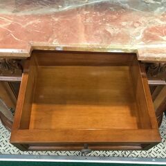 【愛品館八千代店】大理石　コンソールキャビネット　②の画像