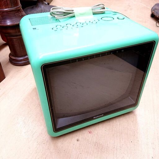 National/ナショナル ブラウン管テレビ TH11-S9 昭和レトロ