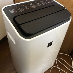 【決まりました】中古 美品 SHARP CV-G120-W 衣類乾燥 除湿機 プラズマクラスター 2018年製の画像