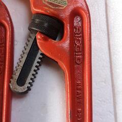 (２つ売れました)リジッド　RIDGID　エンドパイプレンチの画像