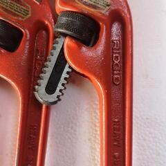 (２つ売れました)リジッド　RIDGID　エンドパイプレンチの画像