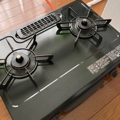 【受け渡し者決定】2口ガスコンロ、LPガス、左高火力用