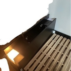 ローベッドフレーム　すのこ付きの画像