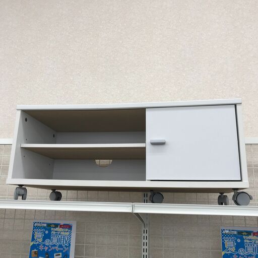 ★ジモティ割あり★  テレビ台 白 H34×W79×D35 クリーニング済み KJ2582