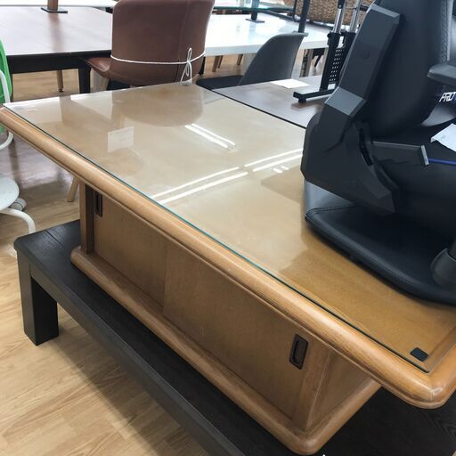★ジモティ割あり★  座卓 茶色 H41×W120×D76 クリーニング済み KJ2584
