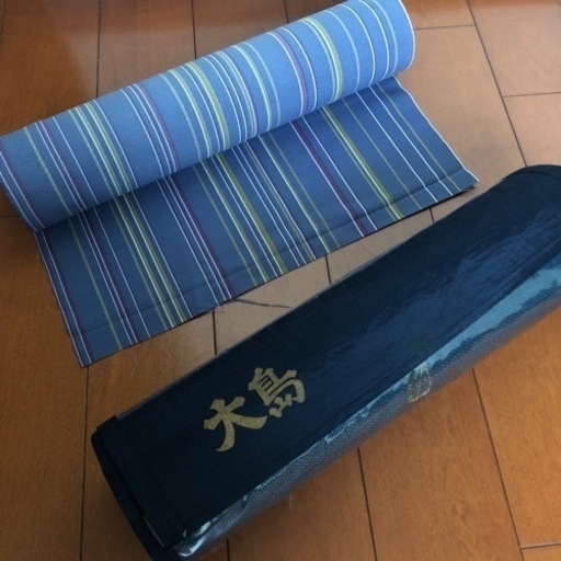 おまとめ2本 男のきもの 高級 純毛 趣味のきもの 反物 大島 未仕立て 爆