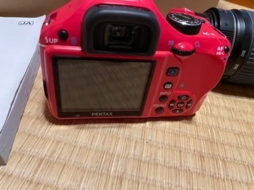 【ジャンク品】 PENTAX K-x本体と レンズPENTAX 55-300 説明書付きの3点セット