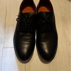 [受け渡し予定者決定] GU リアルレザーダービーシューズ　25.5cmの画像