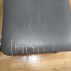 ダイニングチェア 茶色 2脚の画像