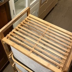【売約済み】　⭕️ＳＡＬＥ⭕️ニトリ バンブーシェルフ フォルテ 3段 収納ケース バスケットの画像