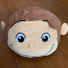 おさるのジョージ　プレミアムドーム型クッション