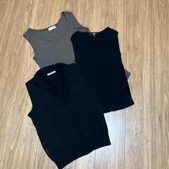 ノースリーブニット3点セット