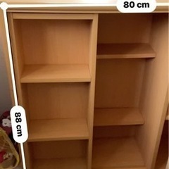 スライド式 可変可能3段本棚の画像