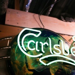 売約済み【武蔵小山店】 Carlsberg　カールスバーグ　ネオン看板　ビール　照明   レトロ　ビンテージ　ネオン　看板　検　バドワイザー　アメリカ　アメリカン　雑貨　バー　店舗　居酒屋　クラブ