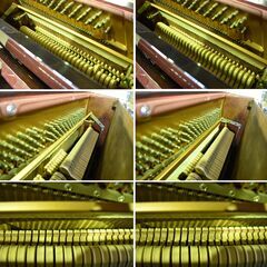 【処8/11】≪yt783ジ≫ GRATIAE/グラチア アップライトピアノ PU-120WSC 椅子付属 猫脚/猫足 PACO PIANO/パコ リペアベース/現状品 50805-03の画像