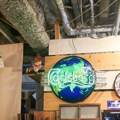 売約済み【武蔵小山店】 Carlsberg　カールスバーグ　ネオン看板　ビール　照明   レトロ　ビンテージ　ネオン　看板　検　バドワイザー　アメリカ　アメリカン　雑貨　バー　店舗　居酒屋　クラブ