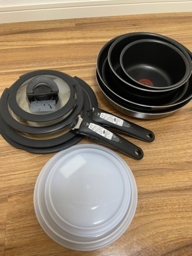 T-faL 取っ手の取れるティファール フライパン13点セット