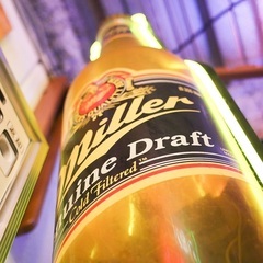 《売約済》特大　ネオンサイン　ネオンボード　看板　販促　インパクト大　ビール　ミラー 　miller　検　コカ・コーラ　Coca-Cola　u.s. vintage. coors beer. display neon.インパクト大なネオンディスプレイっ！スイッチあります◎の画像