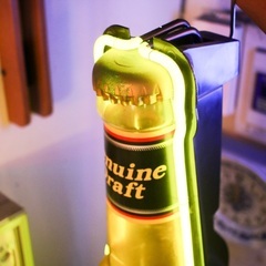 《売約済》特大　ネオンサイン　ネオンボード　看板　販促　インパクト大　ビール　ミラー 　miller　検　コカ・コーラ　Coca-Cola　u.s. vintage. coors beer. display neon.インパクト大なネオンディスプレイっ！スイッチあります◎の画像