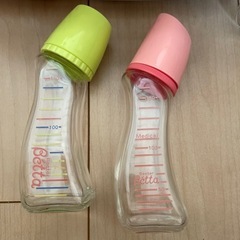 高級哺乳瓶（ガラス）🩷 ベッタ (Betta) セットの画像