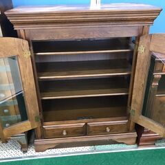 【愛品館八千代店】上川木工　ガラスキャビネットの画像