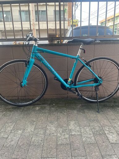 リサイクルショップどりーむ荒田店　No866 エコNo16856X 自転車　クロスバイク　ギア切り替え３×７段　チェーン伸び　センチュ