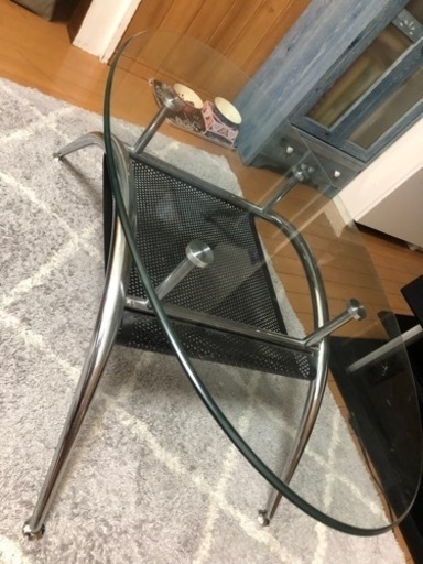 ガラス ローテーブル
