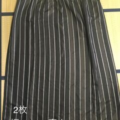 ニトリ　遮光カーテン　ストライプの画像