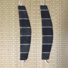 ニトリ　遮光カーテン　ストライプの画像