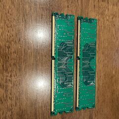 【引渡者決定】【ジャンク扱い】デスクトップ用メモリ PC3200 512MB×２の画像