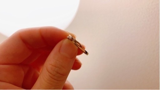 4℃ ピンクゴールド 美品 9号リング
