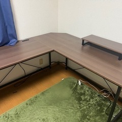 メーカー不明L字デスク