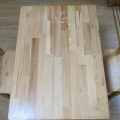 ダイニングテーブル 椅子2つセットの画像