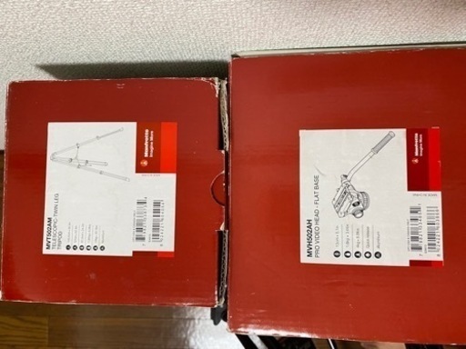 Manfrotto マンフロット ビデオ三脚 (MVT502AM + MVH502AH) ビデオ雲台
