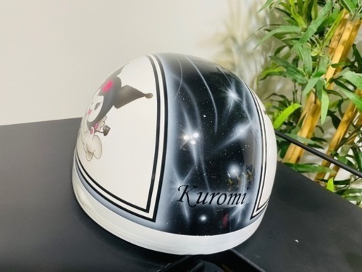 半キャップ カスタム塗装 クロミちゃん ヘルメット (ちゅんまる) 大阪のバイクの中古あげます・譲ります｜ジモティーで不用品の処分