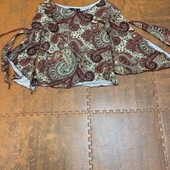 ペイズリー柄カットソーの画像