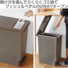 45L ゴミ箱 新品未使用 ブラウンのみ（無料）の画像