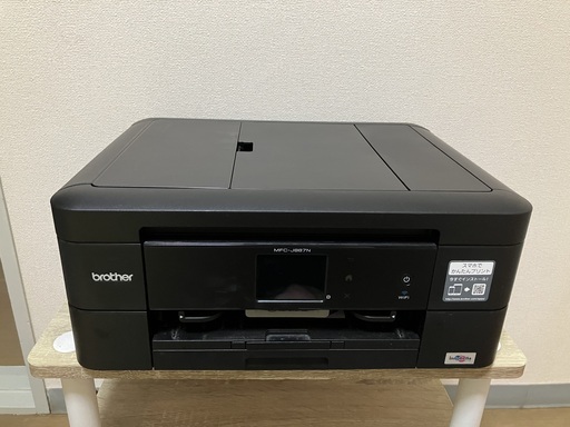 ブラザー家庭用プリンター　※正規インクカートリッジ(ブラック3つ)付き